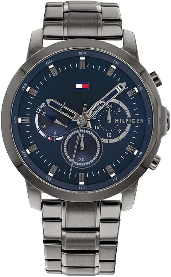 Montre TMY Hilfiger en acier gris
