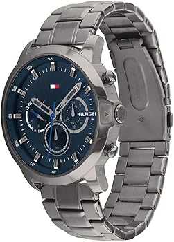 Montre TMY Hilfiger en acier gris