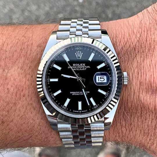 Montre D@tejust 41 Noire Jubilée Pour Homme
