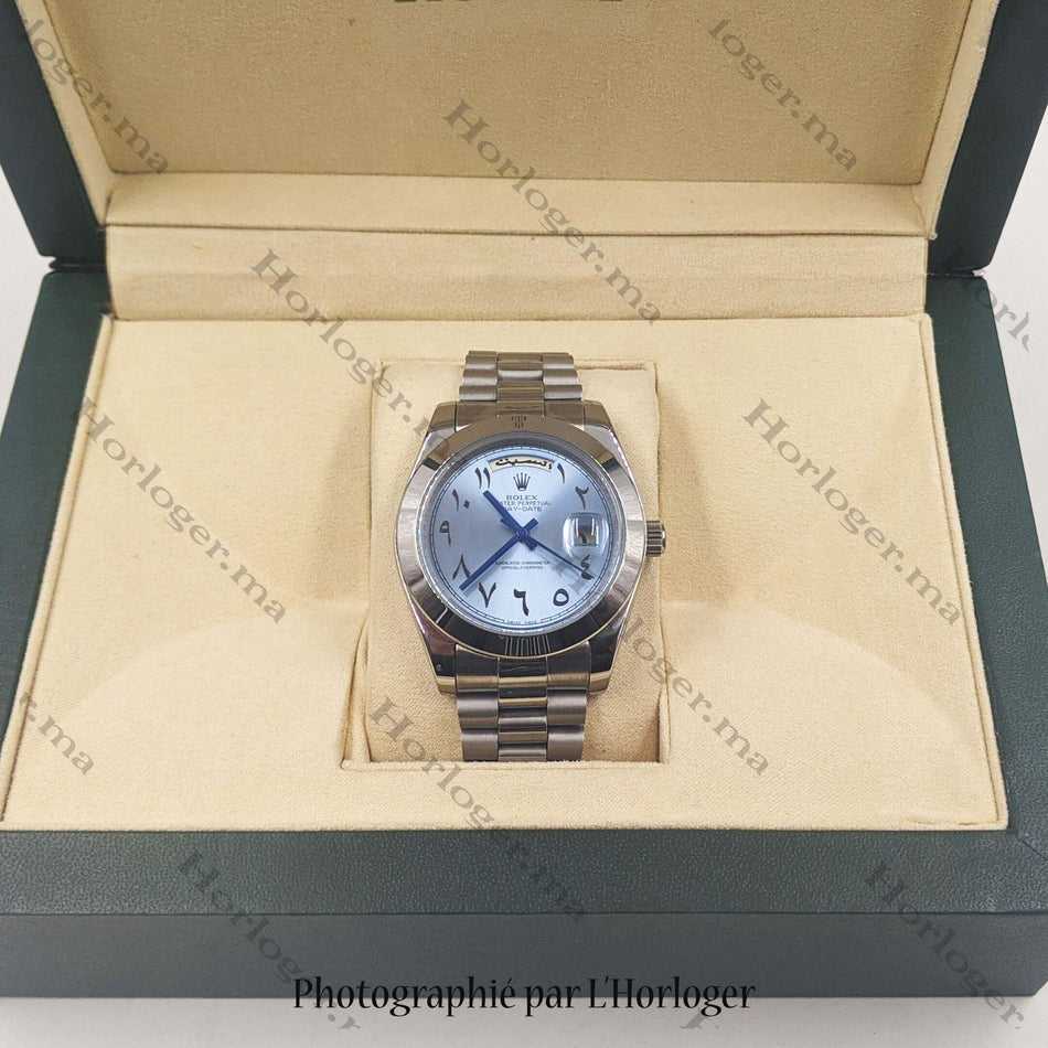 RLX Day-date Ice blue Cadran arabe