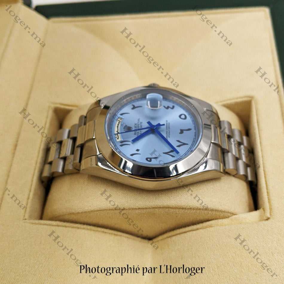 RLX Day-date Ice blue Cadran arabe