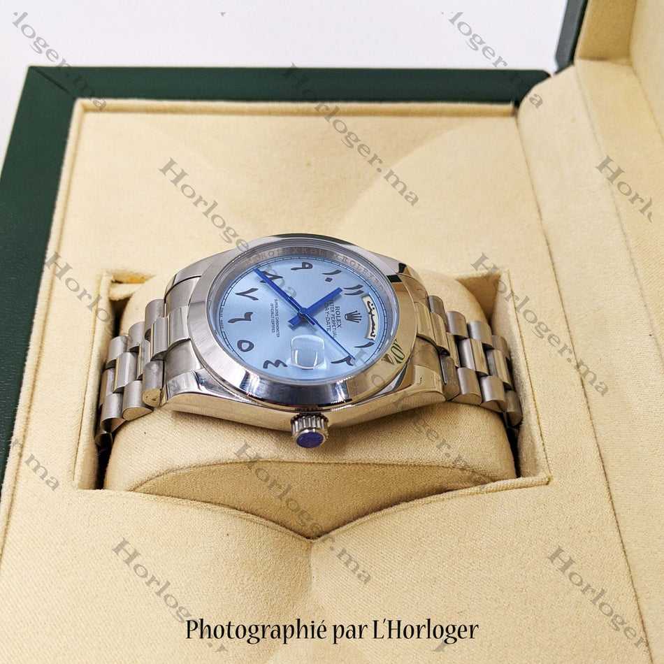 RLX Day-date Ice blue Cadran arabe