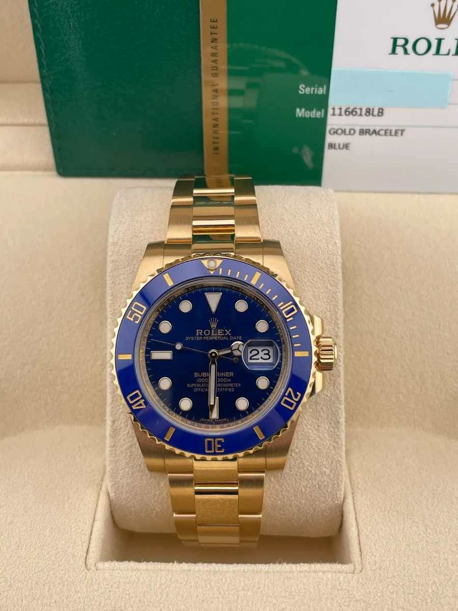 RLX Submariner jaune et or