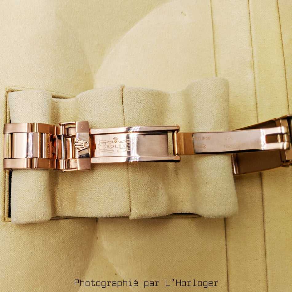 RLX Daytona or rose arc-en-ciel diamants