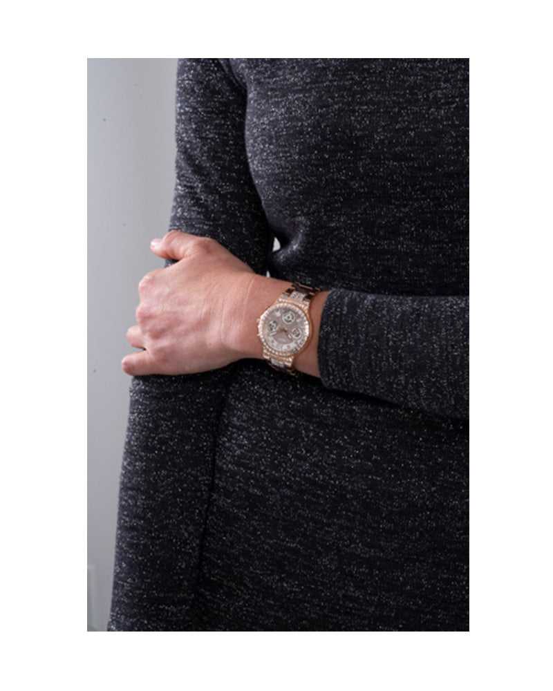 Guess Moonlight Montre multifonction à strass
