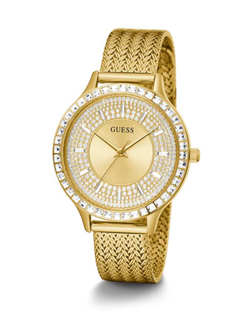 Guess Soirée Montre Femme Acier Doré Milanais