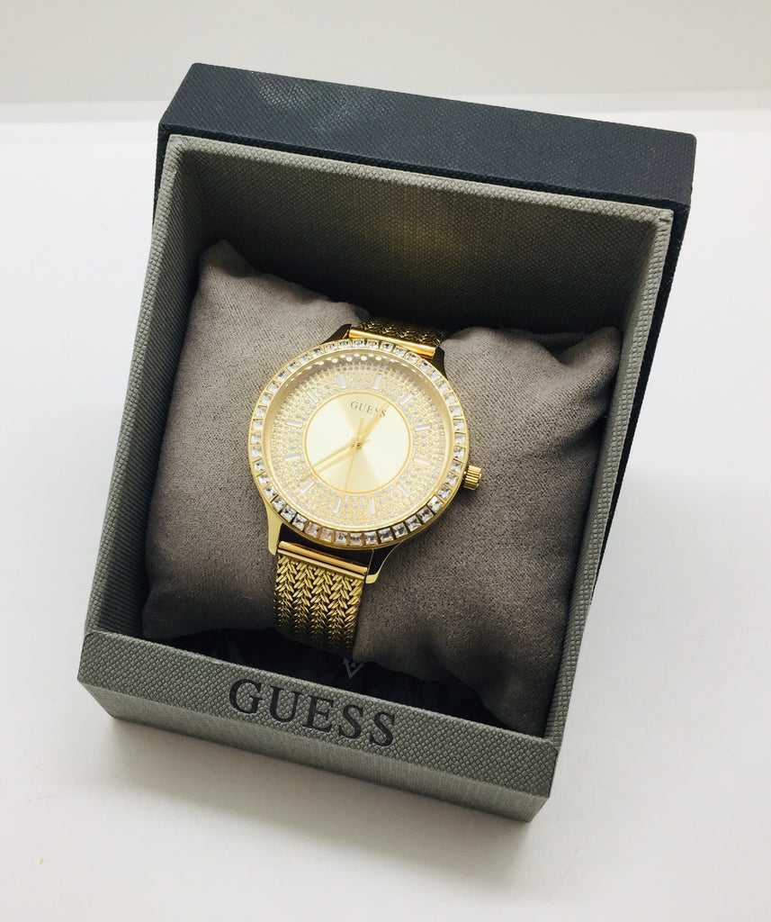 Guess Soirée Montre Femme Acier Doré Milanais