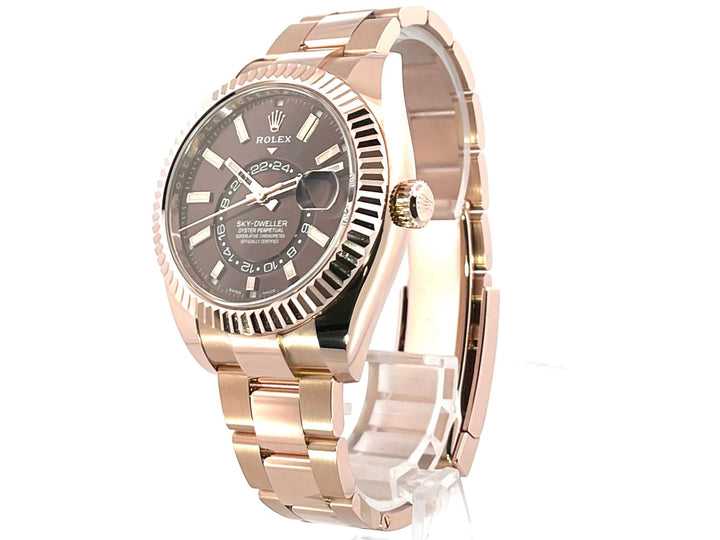 RLX Sky-Dweller 326935 Everose Or Chocolat