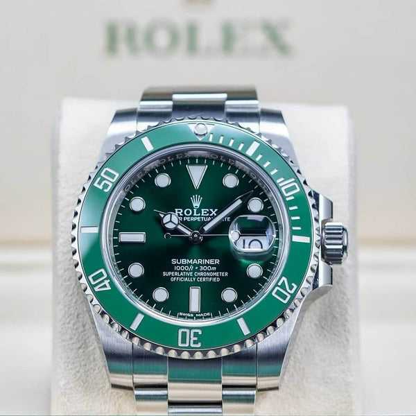 Montre RLX Submariner Vert "Hulk" 116610LV pour homme
