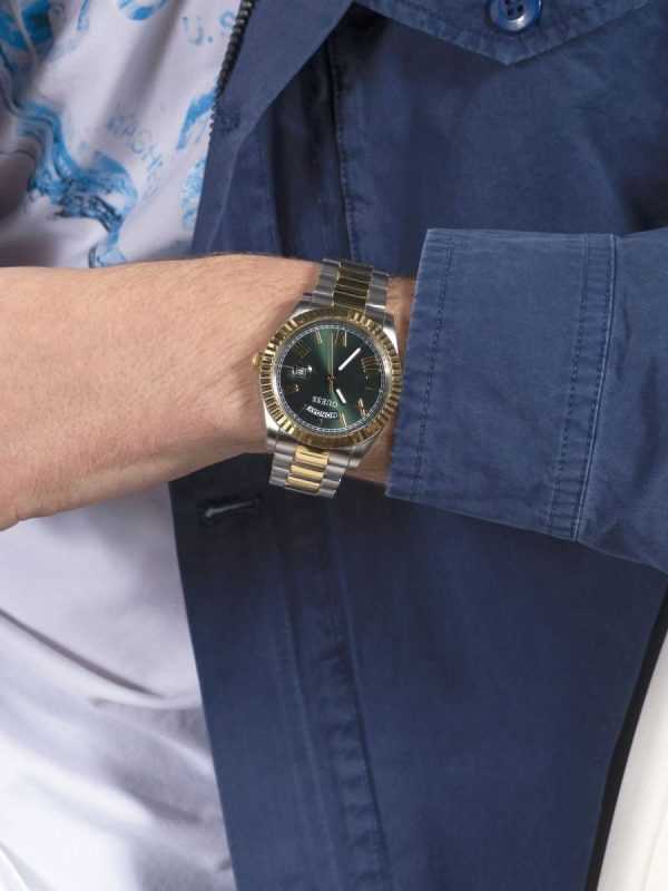 Montre homme GSS bicolore jour/date