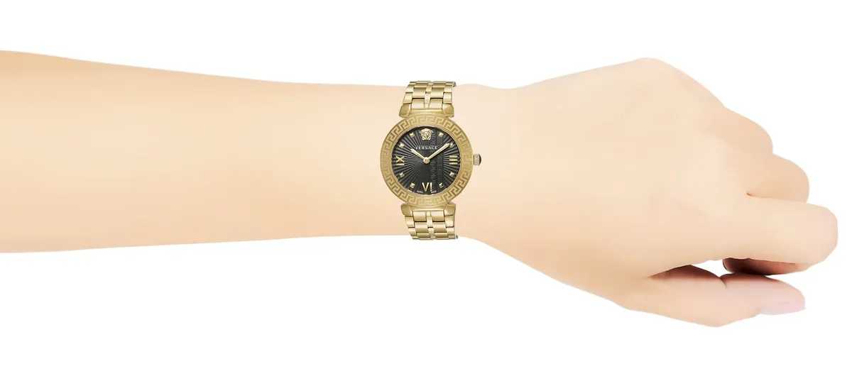 Montre analogique femme Versace dorée Greca Icon VEZ600521