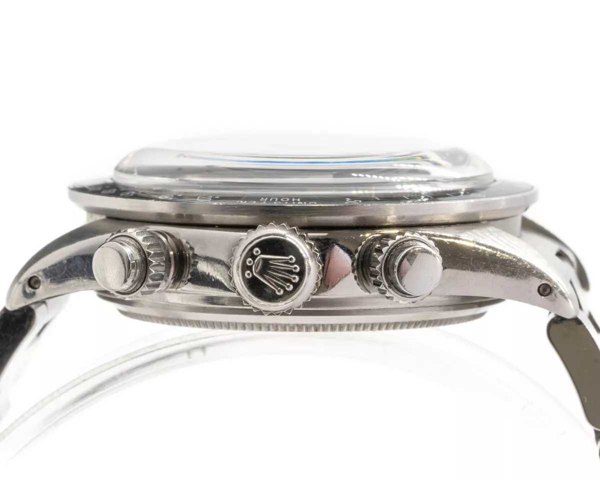 Montre RLX Daytona 6263 vintage à remontage manuel grande taille en acier inoxydable, cadran rouge
