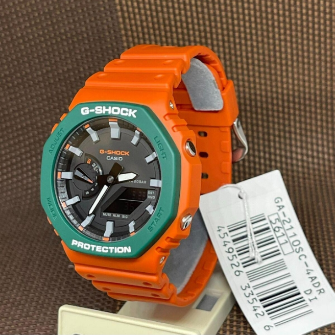 MONTRE DE SPORT G-SHOCK POUR HOMME 2100 GA2110SC-4ADR - ORANGE