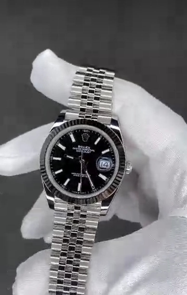 Montre D@tejust 41 Noire Jubilée Pour Homme