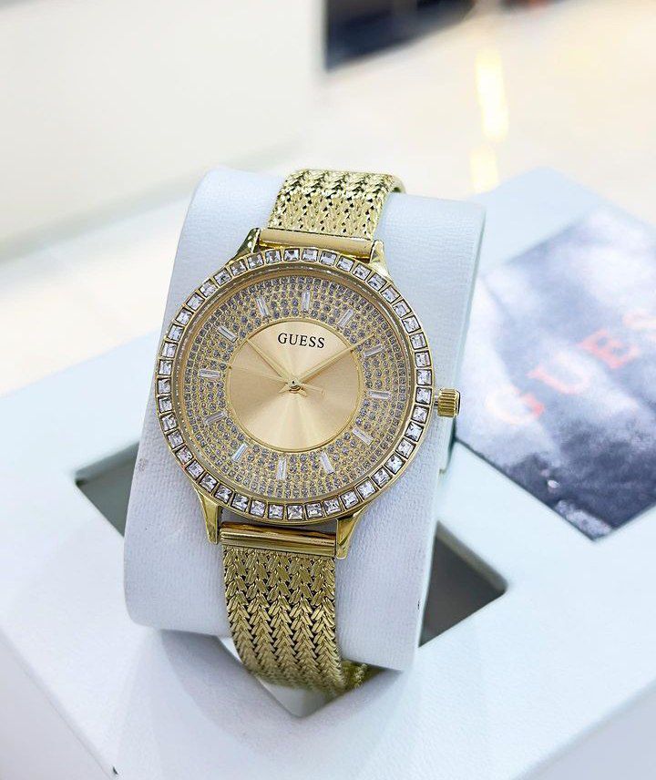 Guess Soirée Montre Femme Acier Doré Milanais