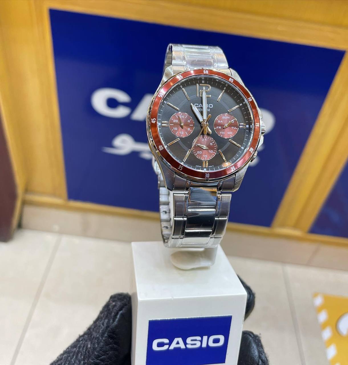 Montre C@SIO pour homme - Bracelet en acier inoxydable gris