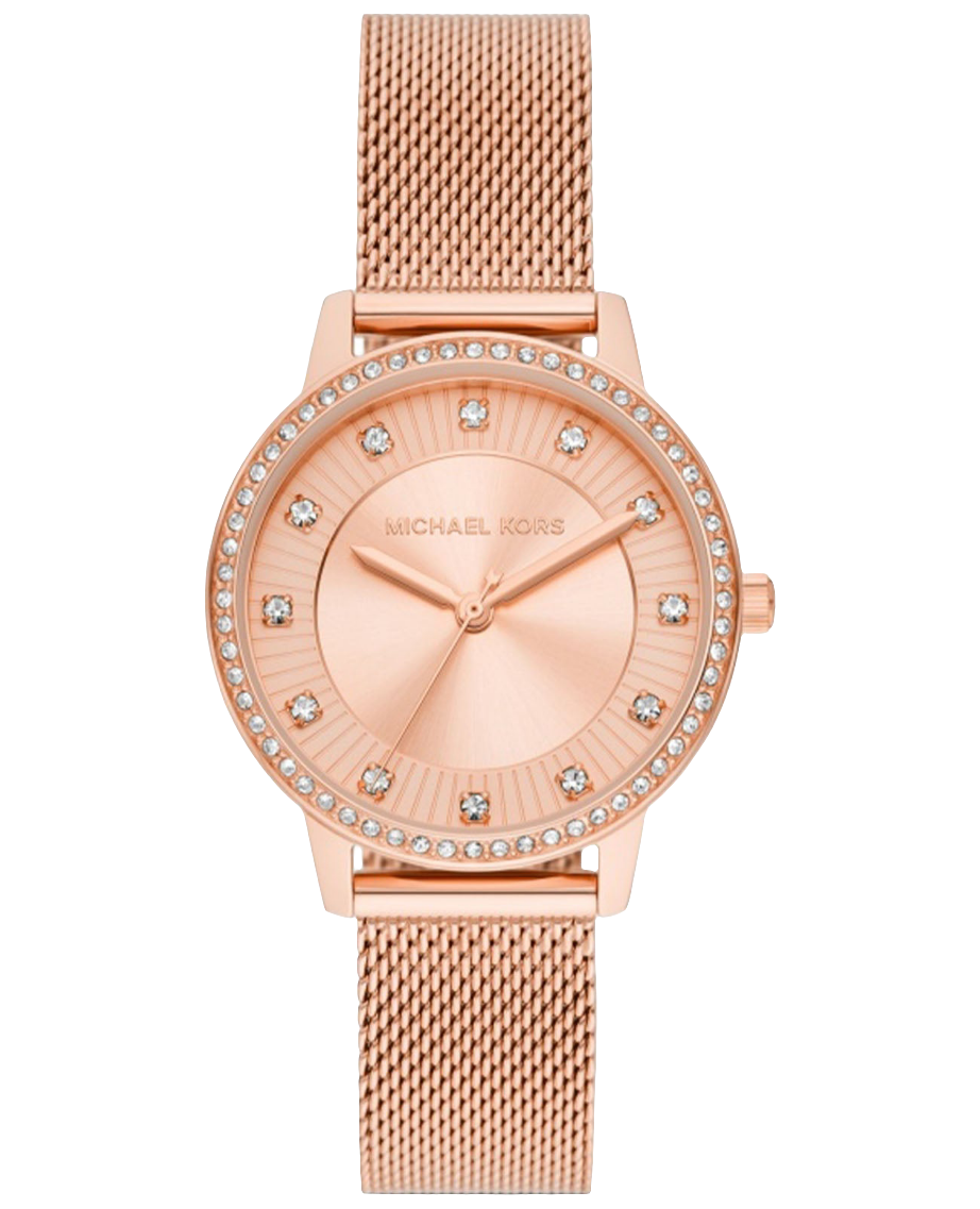 Montre Michael Kors Slim Runway pour femme en acier inoxydable doré de 36 mm
