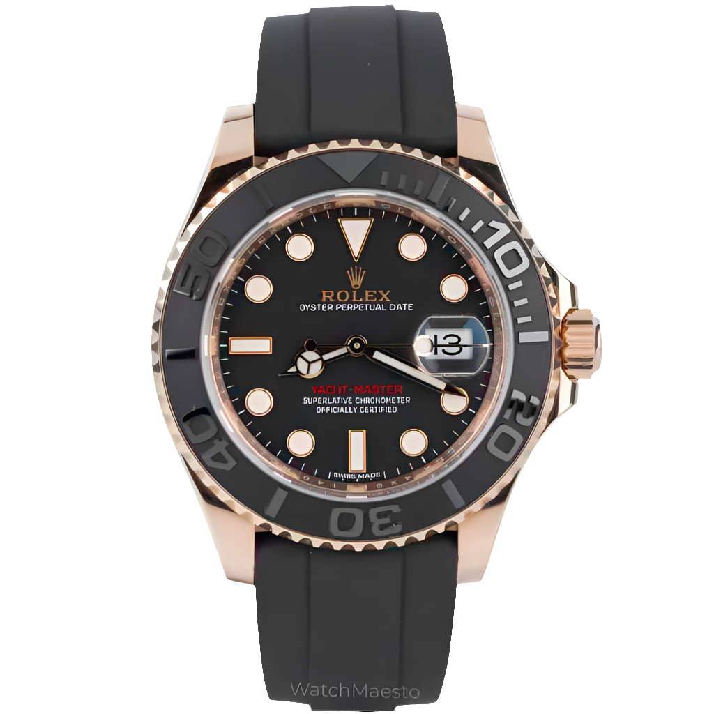 RLX Yacht-Master 40 Or rose Oysterflex