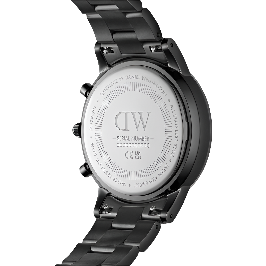 D@niel Wellington Iconic Homme Cadran Rond Gris Graphite