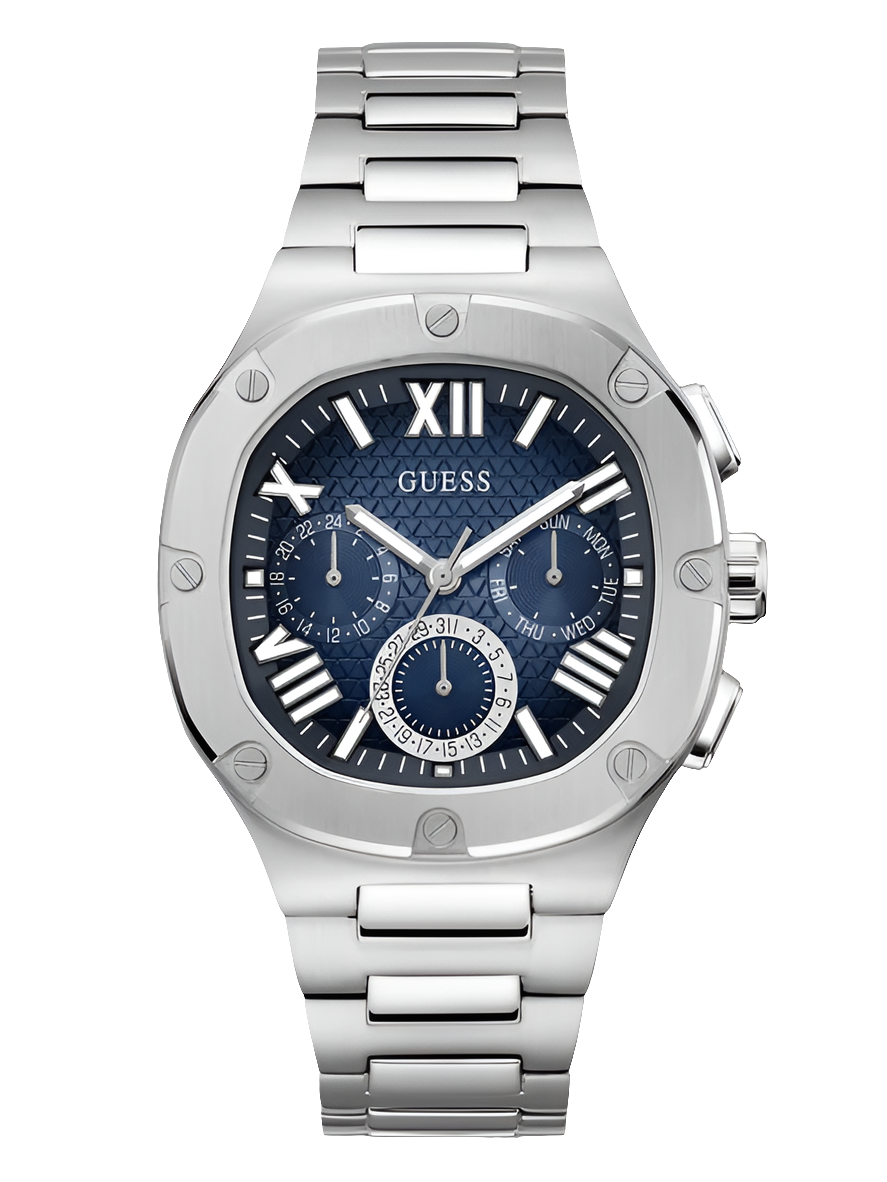 Montre multifonction GÛESS pour homme, couleur canon de fusil