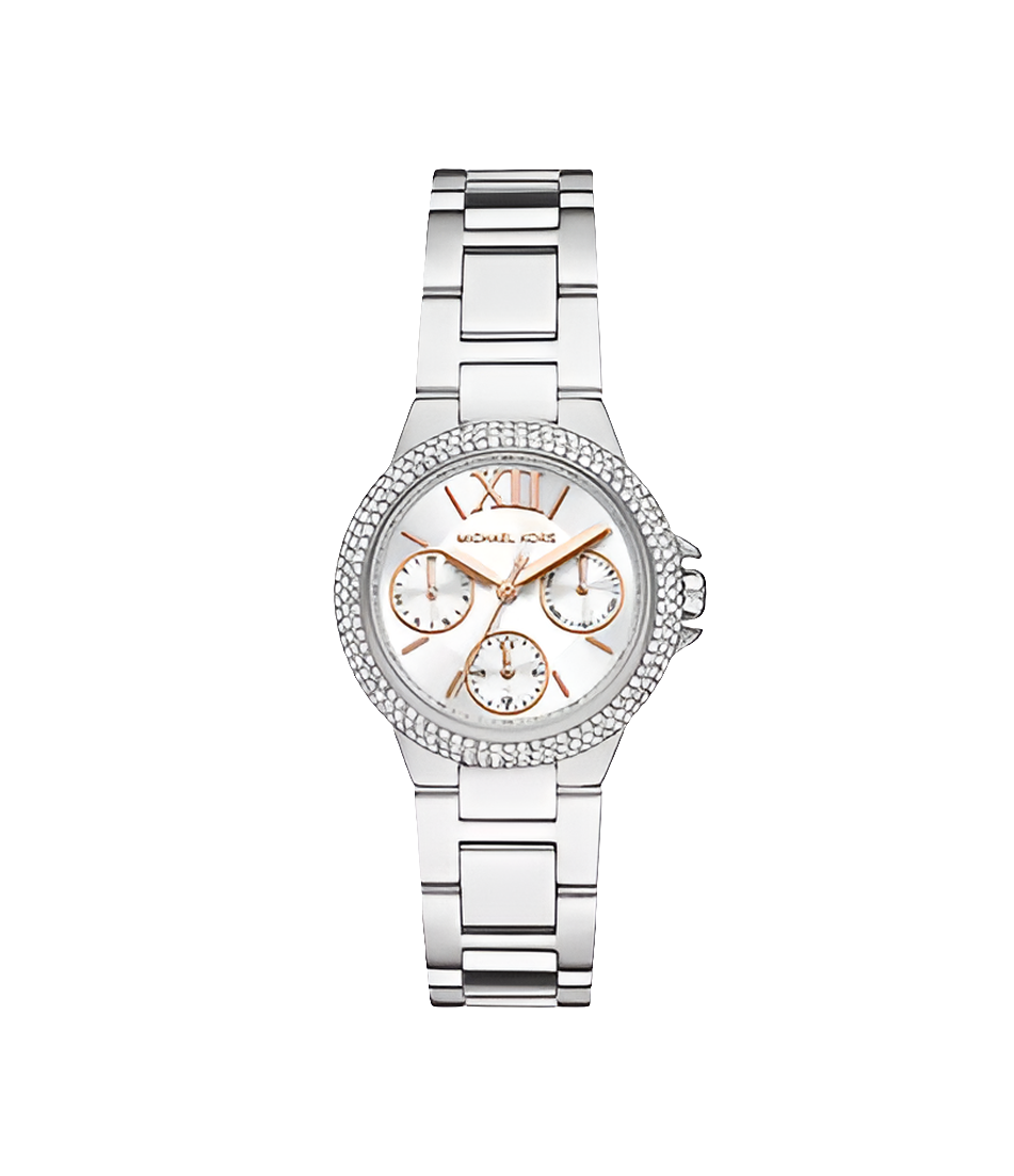 Montre multifonction en acier inoxydable Michael Kors Camille