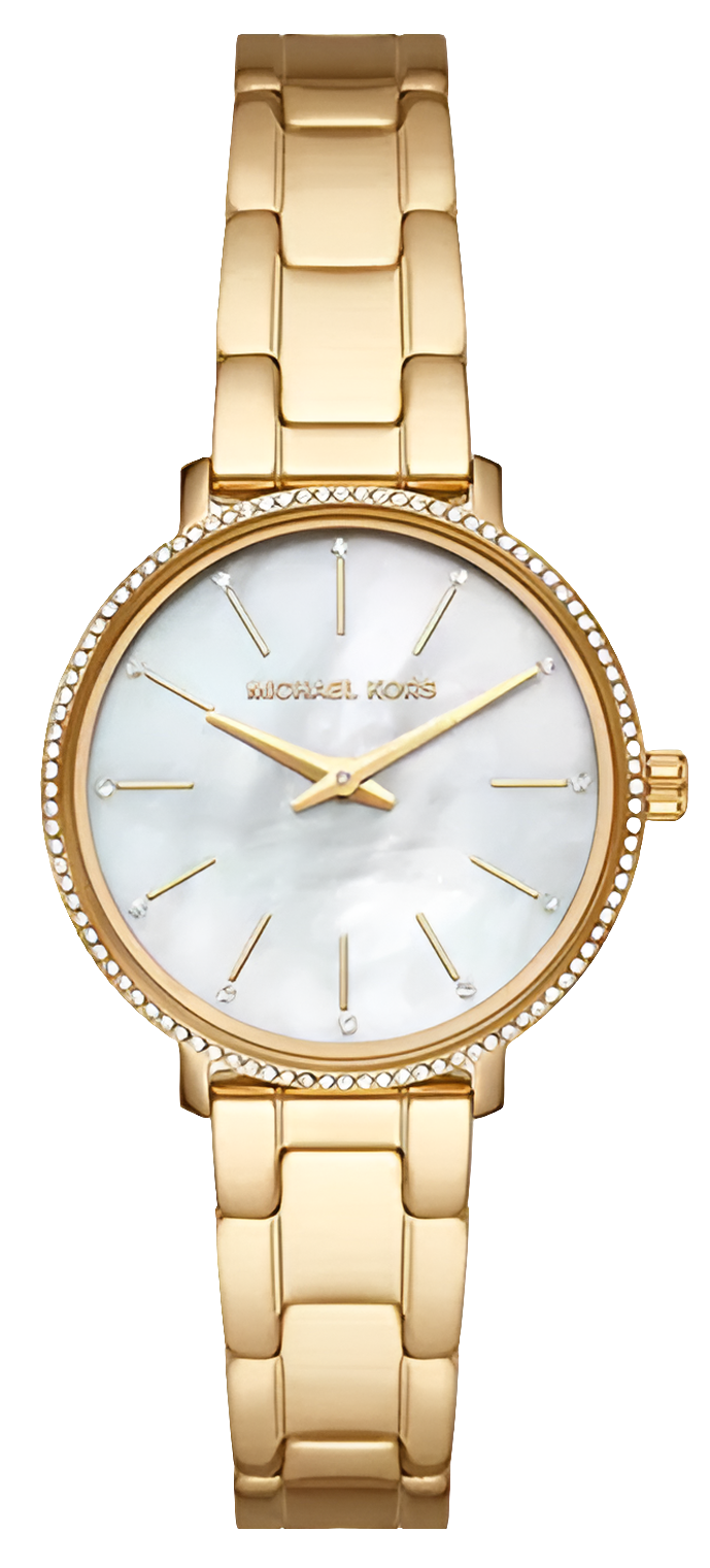 Montre à quartz Michael Kors avec cadran nacré blanc