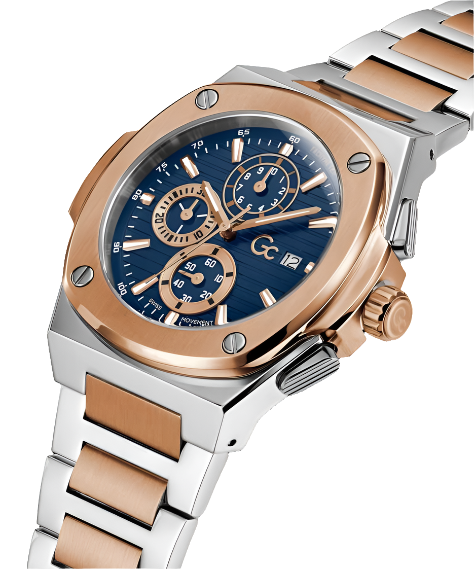 Gc Coussin Shape Chrono Métal 44 mm