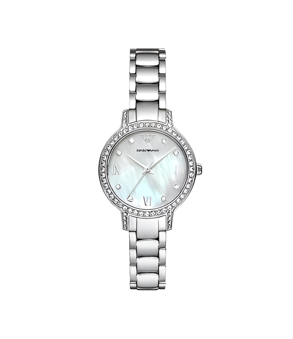Montre Emporio Armani trois aiguilles en acier inoxydable