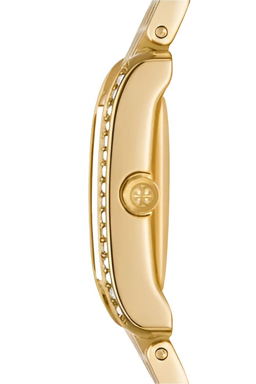 Tory Burch
Mini-montre Eleanor en acier inoxydable et quartz, 19 x 28 mm