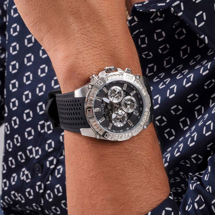 Montre Guess Trophy multifonction pour homme - GW0333G1