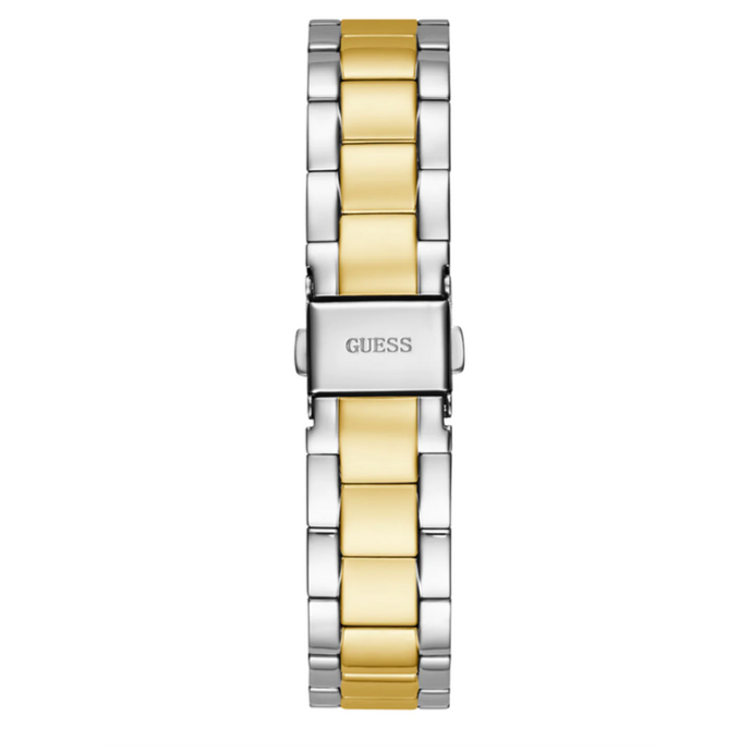 Montre Guess Luna à quartz pour femme, cadran vert et bracelet en acier bicolore - GW0308L5