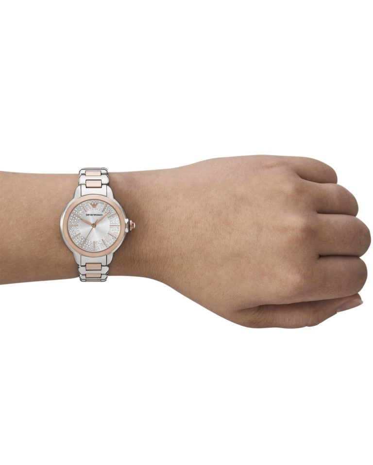 Montre Emporio Armani Mia Bicolore Rose Pour Femme, AR11643