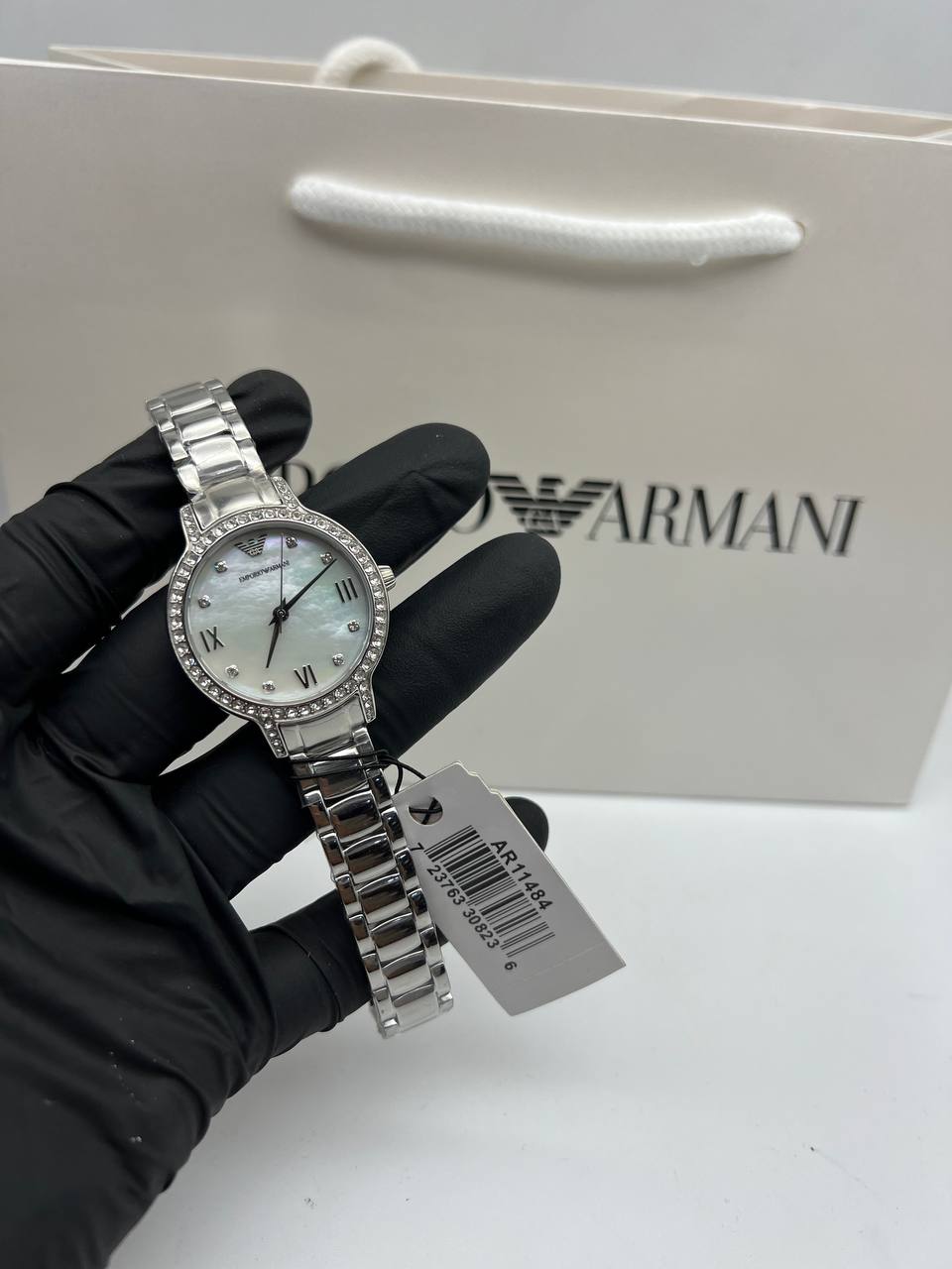 Montre Emporio Armani trois aiguilles en acier inoxydable