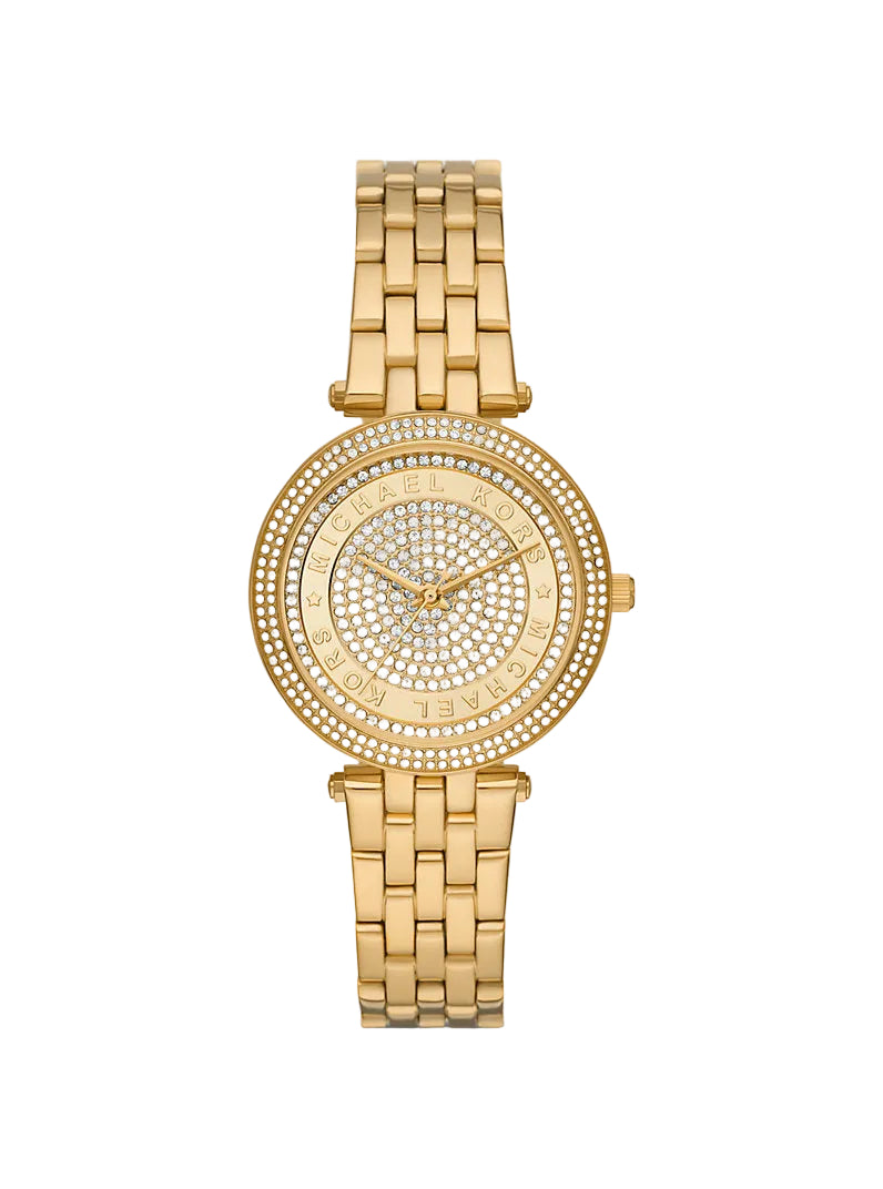 Montre Darci miniature dorée à pavé MK
