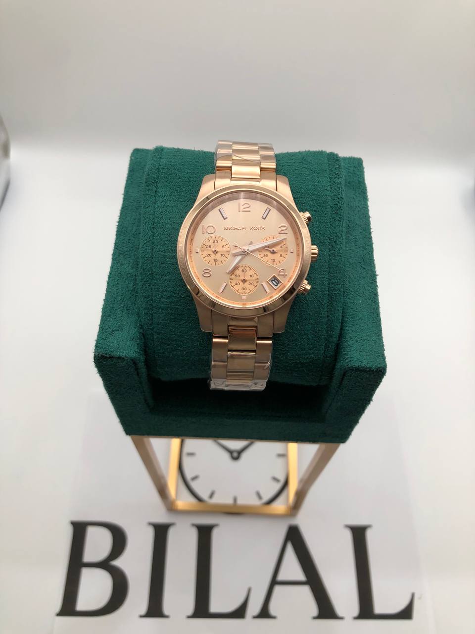 MK Montre Runway, ton or rose