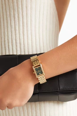 Tory Burch
Mini-montre Eleanor en acier inoxydable et quartz, 19 x 28 mm