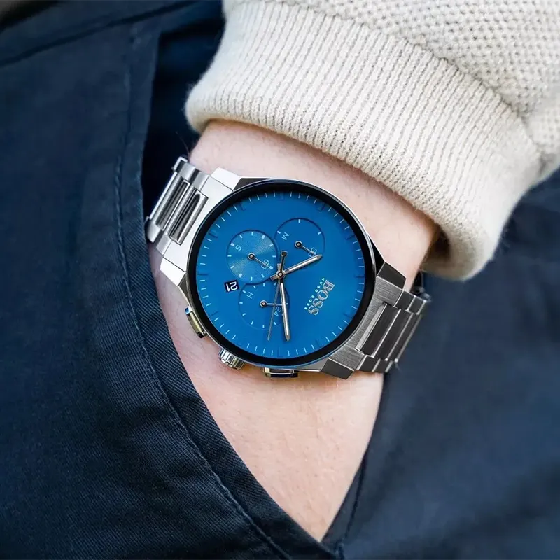 Montre Homme Quartz Hugo Boss Peak Cadran Bleu - 1513763