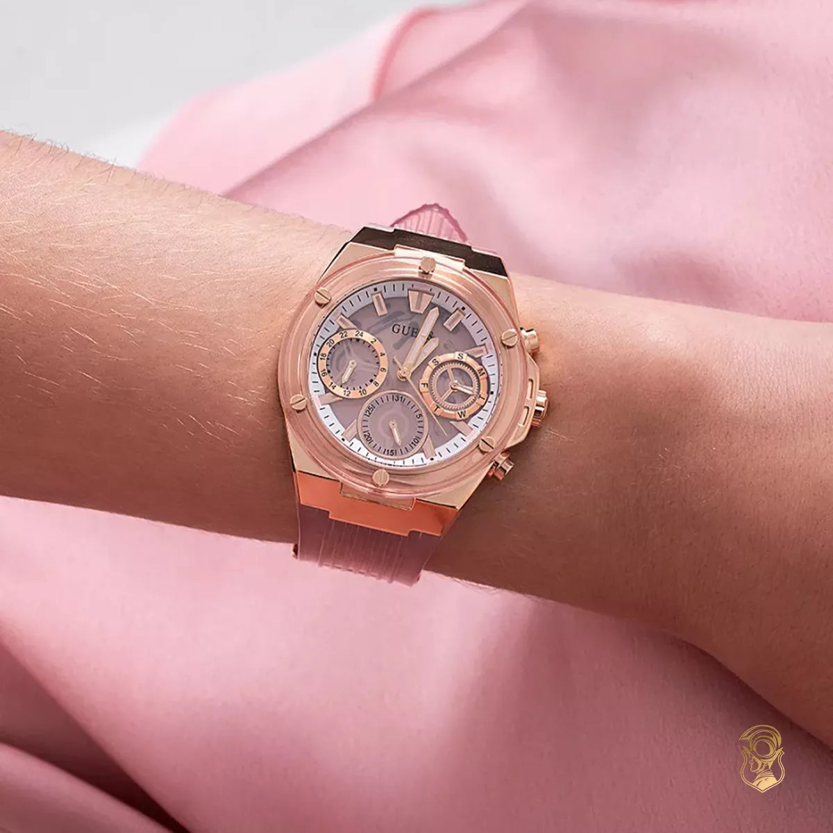 Montre Guess rose éco-responsable 39 mm