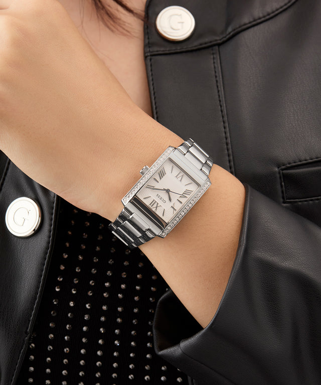 Montre analogique GUESS pour femme ton argent
27 mm