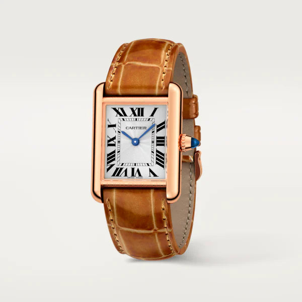Montre Tank Louis Cartier
Petit modèle, mouvement mécanique à remontage manuel, or rose