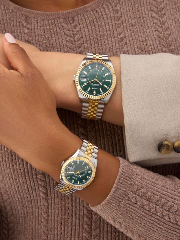 Montre Guess bicolore or et argent