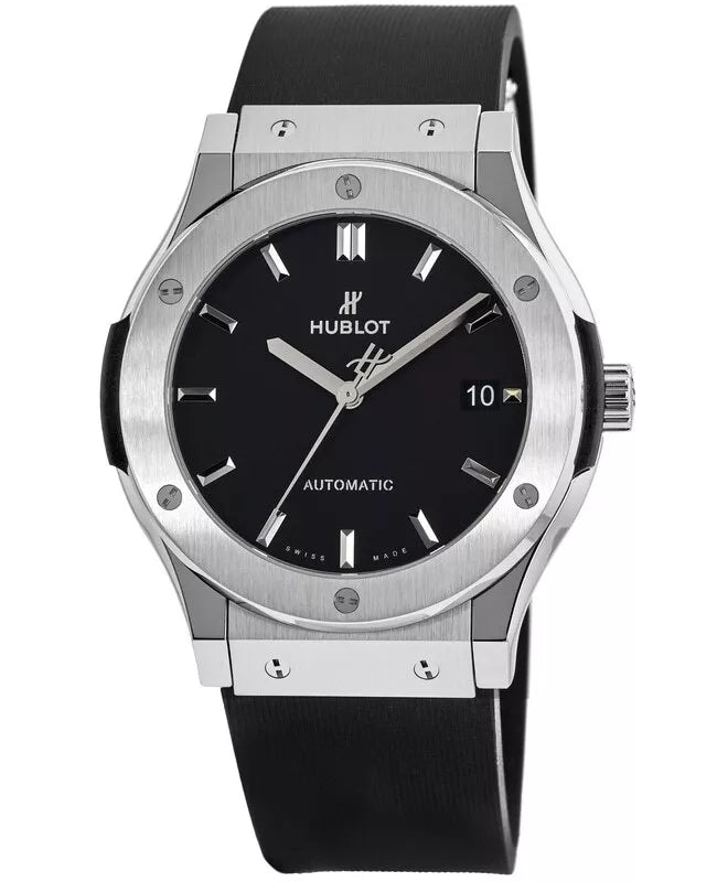 Nouvelle montre Hublot Classic Fusion automatique pour homme, cadran noir, 45 mm, 511.NX.1171.RX