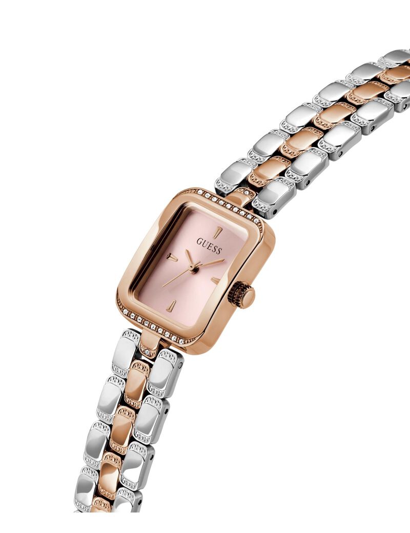 Guess Montre analogique femme bicolore or rose