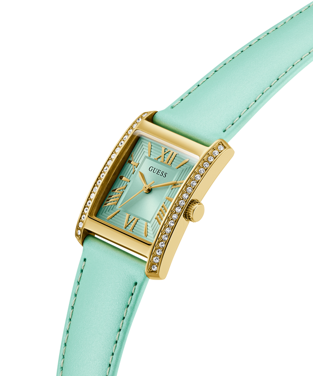 Montre analogique GUESS pour femme, or vert 27 mm