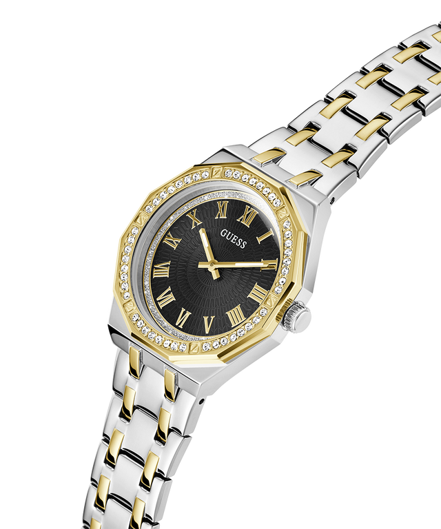 Guess women's watch GW0770L4, two-tone gold steel with zirconia
