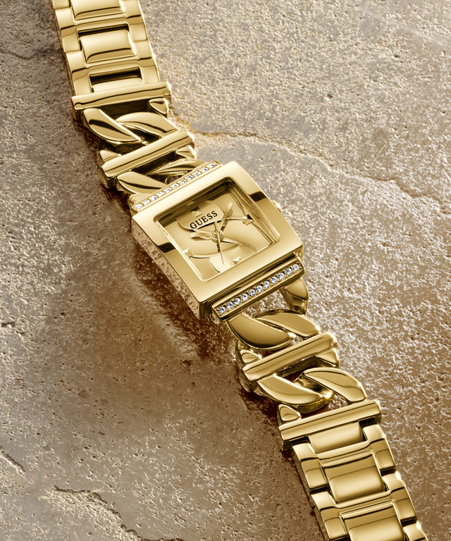 Montre analogique Guess pour femme, ton or
21mm