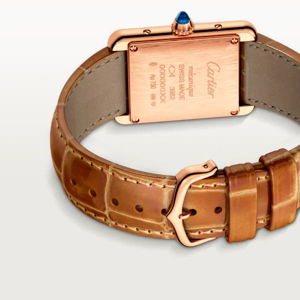 Montre Tank Louis Cartier
Petit modèle, mouvement mécanique à remontage manuel, or rose