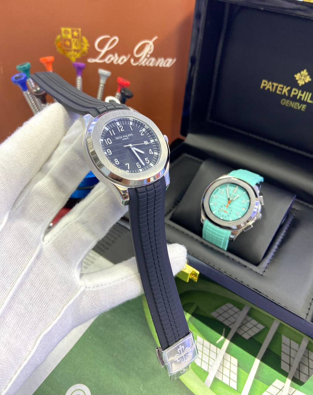 Patek Philippe Aquanaut Automatique Cadran Noir Montre Homme en Acier Inoxydable 5167A-001