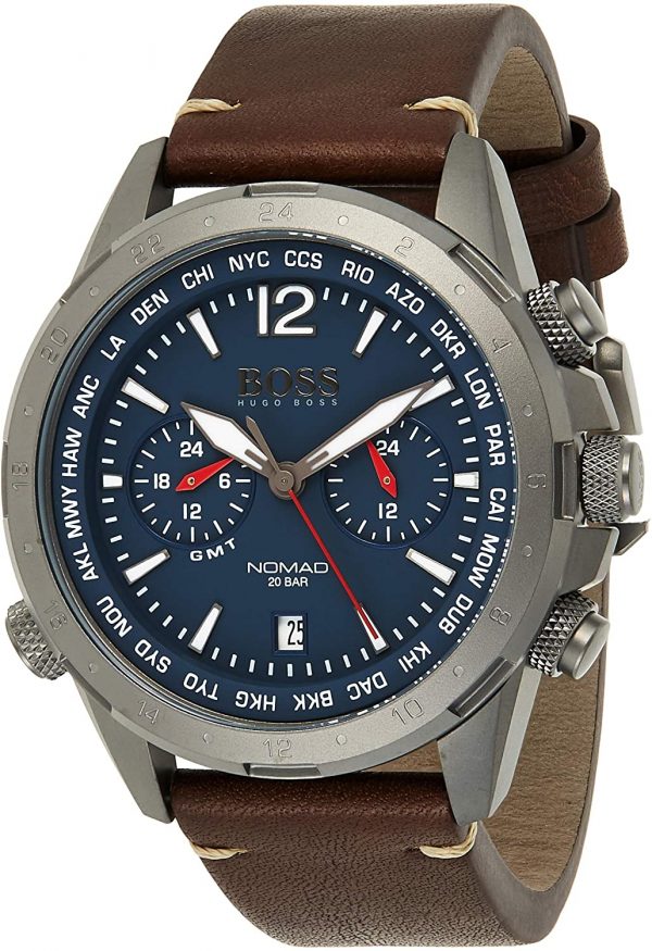 Montre BOSS pour homme Nomad en cuir, 1513773
