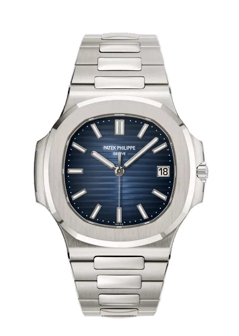 Montre Patek Philippe cadran bleu argenté